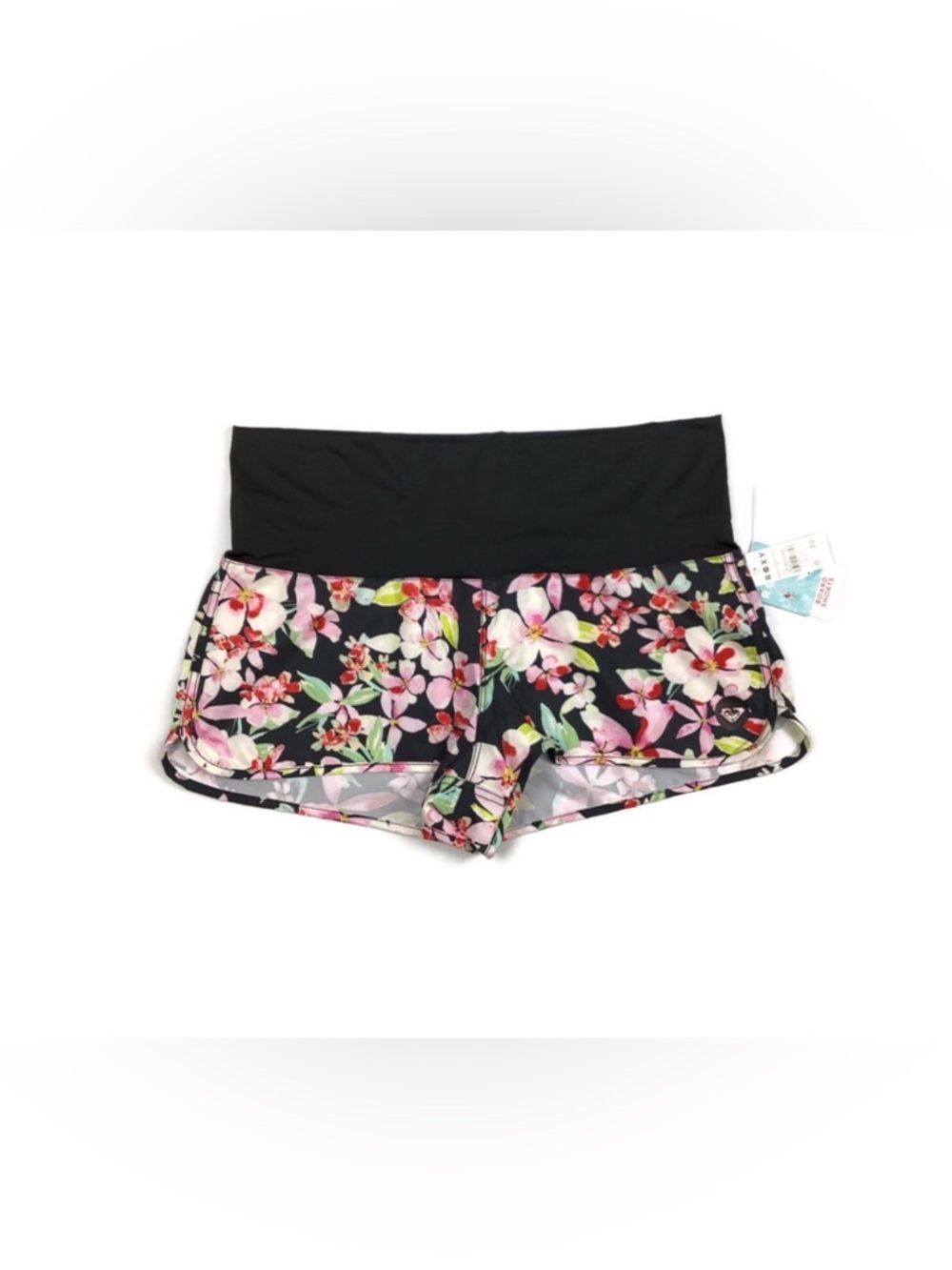Roxy Pull On Stretchy Floral Board Shorts Swimwear Swim Shorts NEW! Retail $46